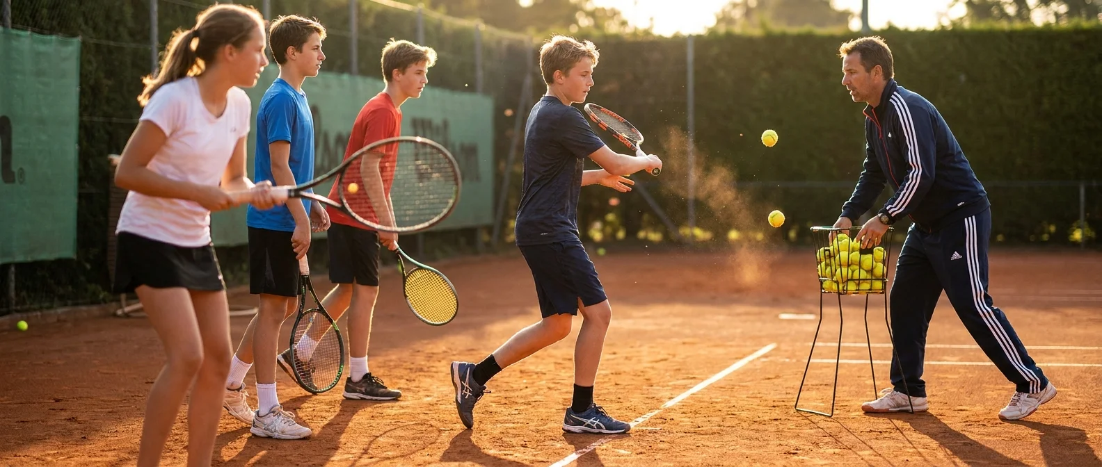 Groepslessen Tennis aanpak