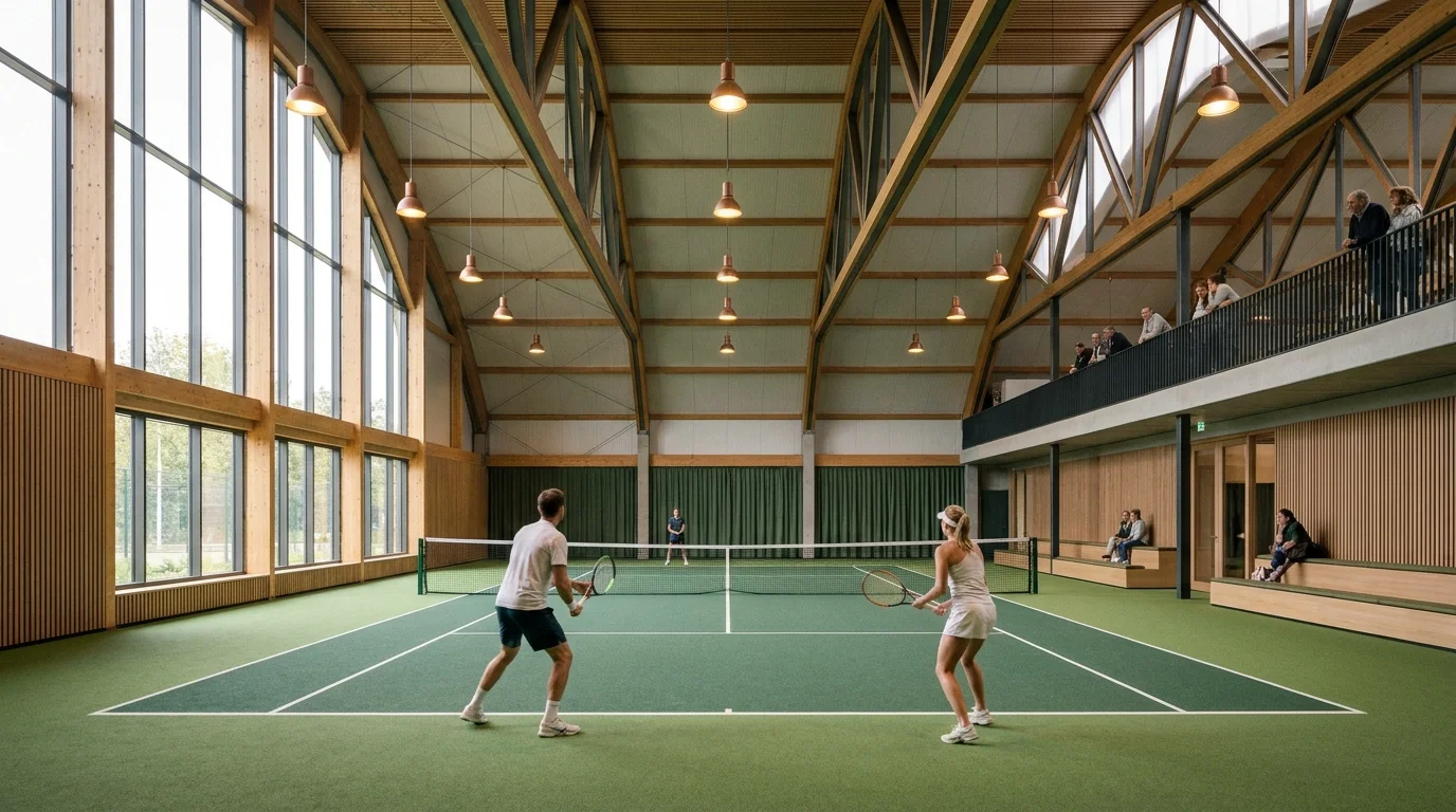 Binnen-tennislessen Amsterdam indoor